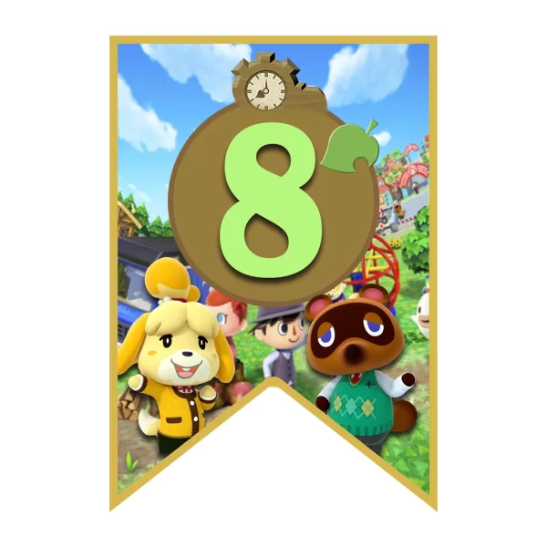 Banderin de Animal Crossing - Archivo digital - Descarga Inmediata - Imagen 5