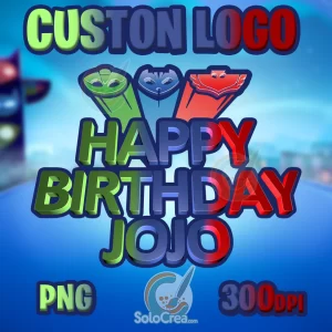 Logo Personalizado de PJ Mask - Archivo Digital para descargar