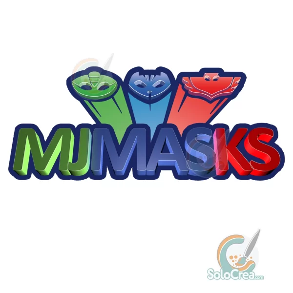 Logo Personalizado de PJ Mask - Archivo Digital para descargar