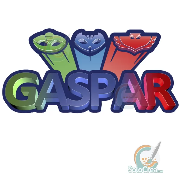 Logo Personalizado de PJ Mask - Archivo Digital para descargar