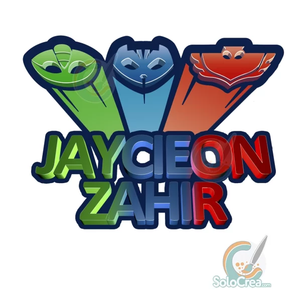 Logo Personalizado de PJ Mask - Archivo Digital para descargar