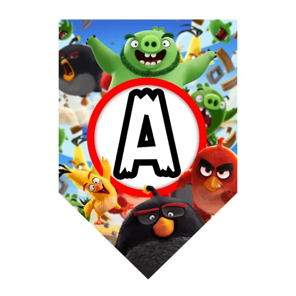 Banderín de Angry Birds - Archivo digital - Descarga Inmediata - Imagen 3