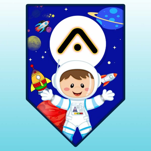 Banderín de Astronauta - Archivo digital - Descarga Inmediata - Imagen 2