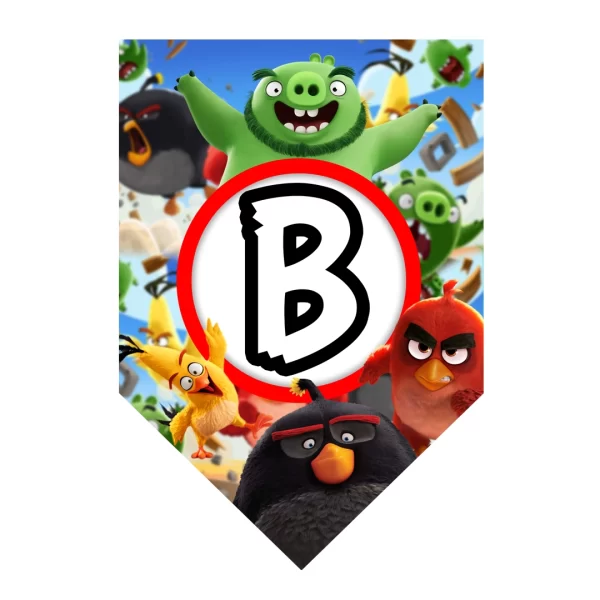 Banderín de Angry Birds - Archivo digital - Descarga Inmediata - Imagen 4