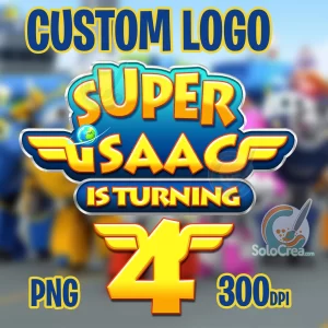 Logo Super Wings personalizado