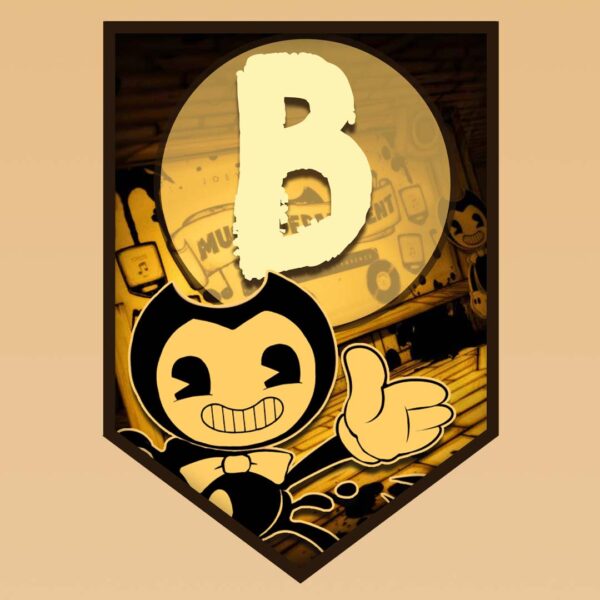 Banderín de Bendy and the Ink Machine archivo digital - descarga inmediata.