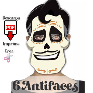 Antifaces de la Película Coco: Descarga Digital Gratis