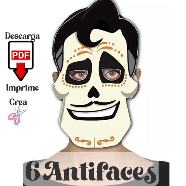 Antifaces de la Película Coco: Descarga Digital Gratis