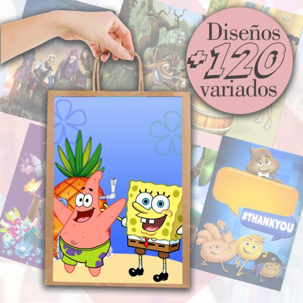 Pack de 120 Diseños Digitales para Bolsas Dulceras