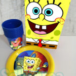 Kit de Fiesta Bob Esponja Descarga Instantánea (Bolsa, Stickers)