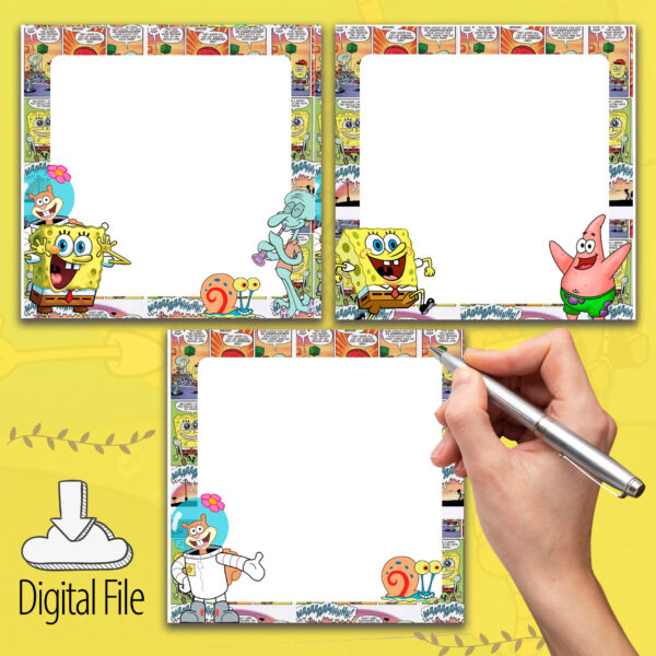 Tacos de Bob Esponja 6 Diseños Exclusivos - Genial - Imagen 2