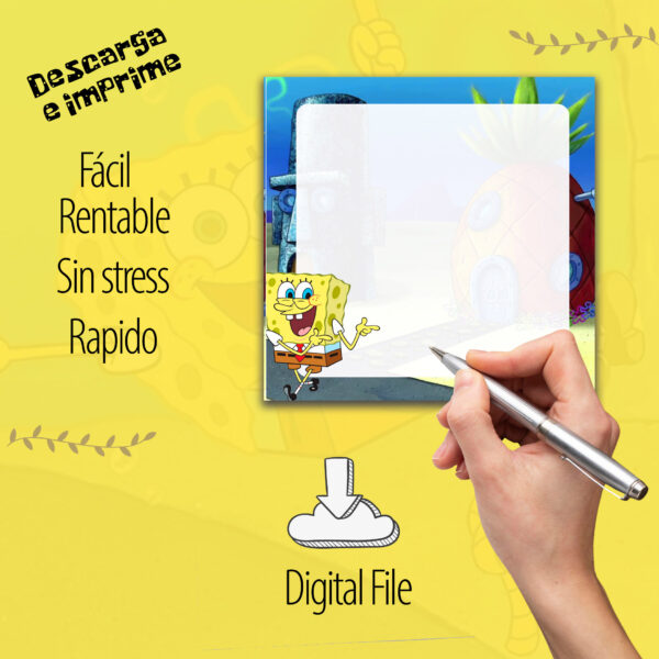 Tacos de Bob Esponja 6 Diseños Exclusivos - Genial - Imagen 3